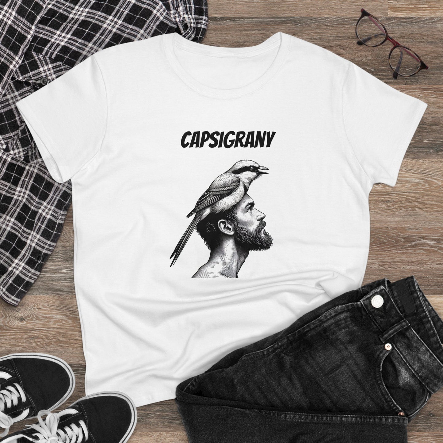 Capsigrany Women's Midweight Cotton Tee