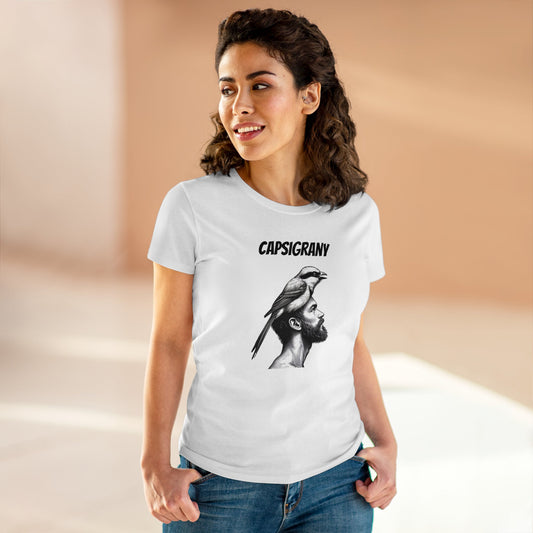 Capsigrany Women's Midweight Cotton Tee