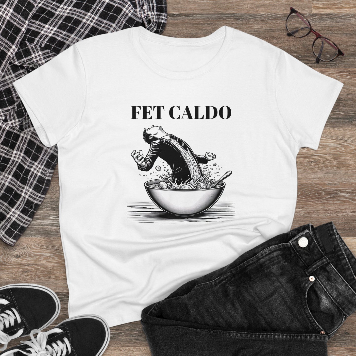 Fet Caldo Women's Midweight Cotton Tee